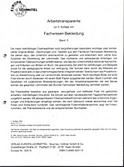 Arbeitstransparente zur 3. Auflage Fachwissen Bekleidung Band 3