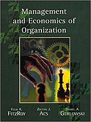 Management and Economics of Organization [Taschenbuch] by Fitzroy, Felix R.; ...