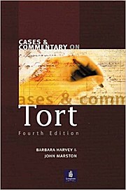 Cases and Commentary on Tort [Taschenbuch] by Harvey, Barbara; Marston, John