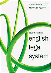English Legal System [Taschenbuch] by Quinn, Frances; Elliott, Catherine