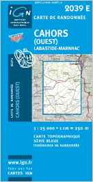 Cahors (Ouest) / Labastide-Marnhac: IGN2039E (Ign Map)